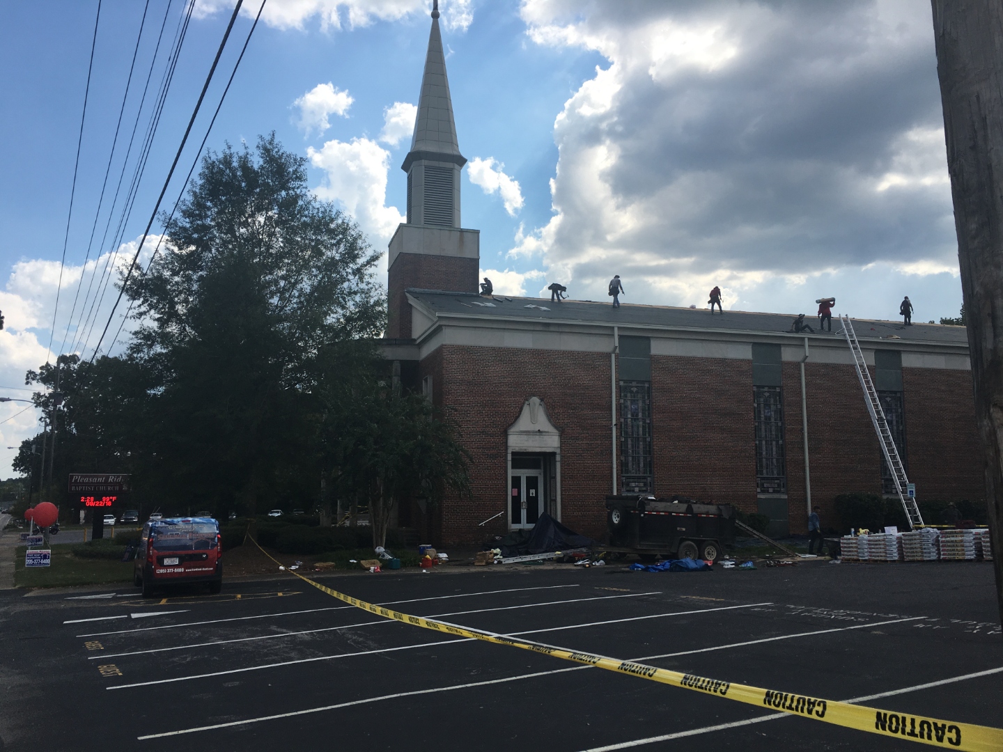Pleasant Ridge Baptist Church — crew tear-off
