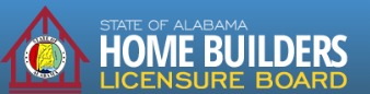 State of Alabama Home Builders Licensure Board