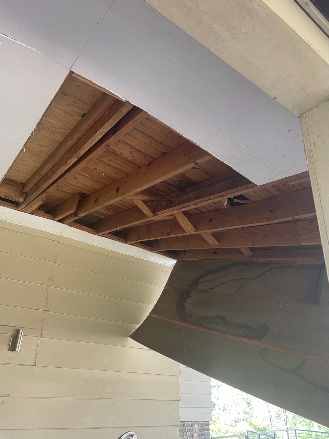 Old Creek — wide damage view