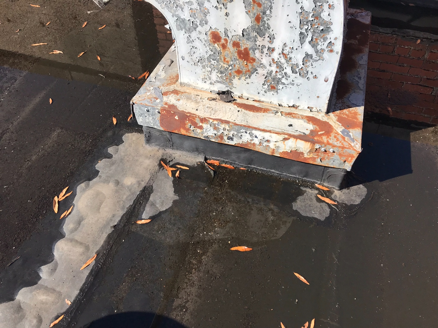 St. Mary's — rusted curb flashing